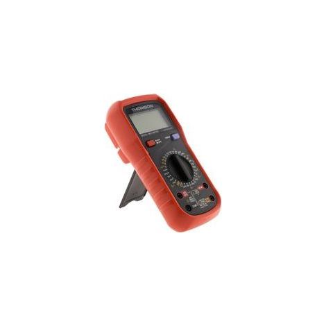 Multimètre digital antichoc 8 fonctions CAT III 600V – Écran LCD – Courant jusqu'à 10A – Résistance jusqu'à 200M ohms – Norme CE (1/5)