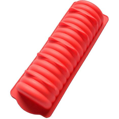 Moule à pain côtelé en silicone en forme de chenille, moule à hot-dog pour desserts maison-29.70X10.50X4.90CM (1/3)