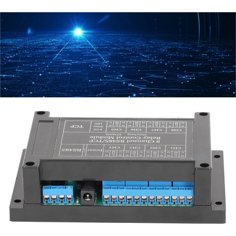 Modbus RS485/TCP 8-Kanal 12V DC Relaismodul (1/5)