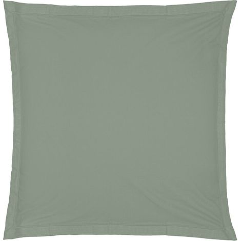 Taie d'Oreiller "Percale" 63x63cm Vert Tilleul (1/2)