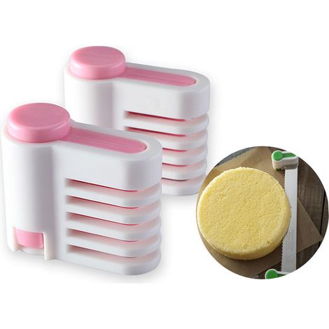 bricolageCoupe-gâteaux, outil de superposition, ustensile de cuisine pour la pâtisserie, rose (1/5)