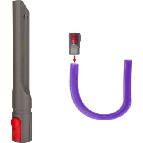 Adatto per aspirapolvere Dyson V7, V8, V10, V11, V12, V15 + tubo viola + bocchetta per fessure (1/4)