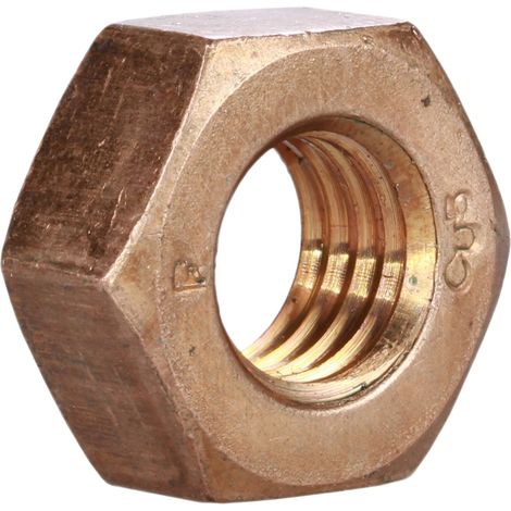 Reidl DIN 934 Sechskantmuttern, M 20, Kupfer / CuNiSi blank (1/4)