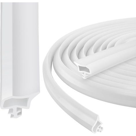 Joint de Porte Caoutchouc Contre,10m Bande de Join, Joint d'Étanchéité Porte, Boudin PVC Cadre Porte, Joint Fenetre Isolation Bruit, Door Sea Anti-collision et Anti-intempéries Antipoussière (1/5)