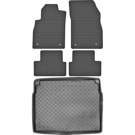 Juego de alfombrillas de goma para coche y maletero para Opel Astra IV J Hatchback (2009-2015).