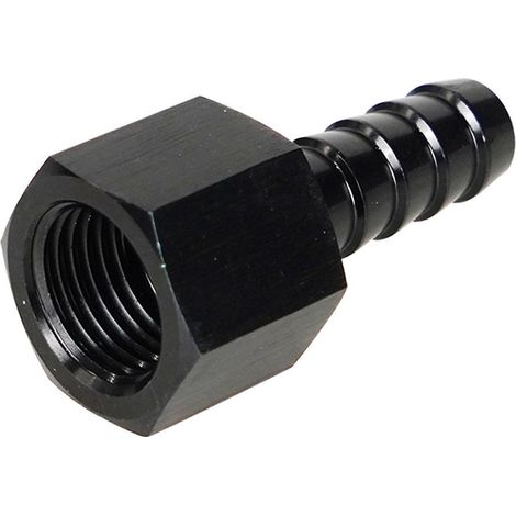 8AN-Schlauchanschluss mit geradem Drehgelenk, eloxiertes Aluminium, 8AN-Innengewinde auf 3/8"-Schlauchanschluss, gerade