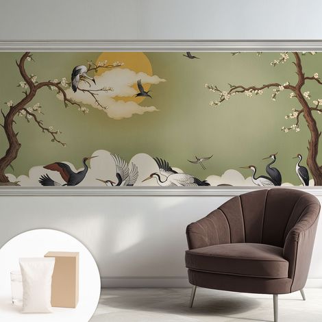 Carta Da Parati Non Tessuto - Di Alta Qualità Per Il Soggiorno La Cucina - Tendenze Moderne - Vlies Ecologico Natura elegante 250x104 cm (1/5)