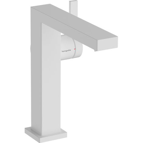 Hansgrohe Tecturis E - Miscelatore da lavabo, con sistema di scarico Push-Open, CoolStart, EcoSmart, bianco opaco 73042700 (1/2)