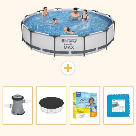Bestway Bestway Steel Pro MAX Ronde - 366x76 cm - 5-pièces S276 (1/5)