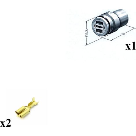 Kit Connecteur S 250 series Mâle 2 Voies