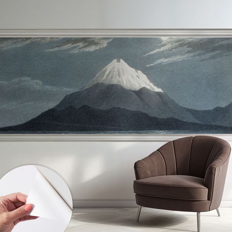 Papier peint adhésif décoratif pour salon chambre et cuisine Facile à poser avec colle Nuit de pleine lune 250x104 cm (1/5)