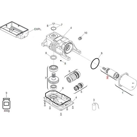 Rotore 770 770N Roller Lento Ricambio Originale FAAC GENIUS 746027 (1/3)