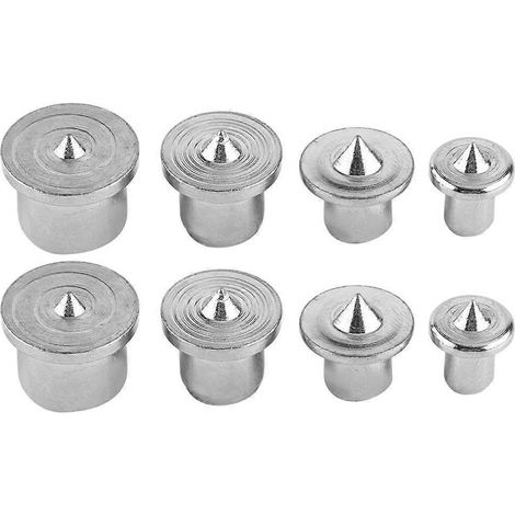 Jeu de 16 goujons centraux 6-13 mm pour la menuiserie et les plans de travail de cuisine. Gabarit durable. (1/4)