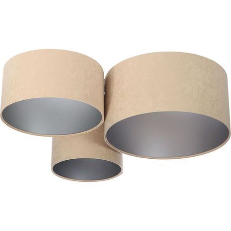 Plafonnier trio 080-028 - Beige, argent