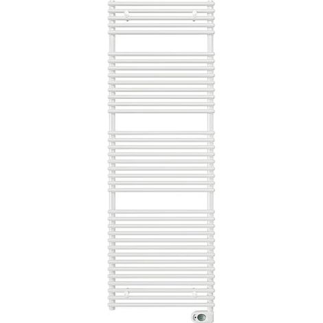 Radiateur seche-serviette electrique, modele Catania, 750W couleur: RAL 9016 blanc (1/2)