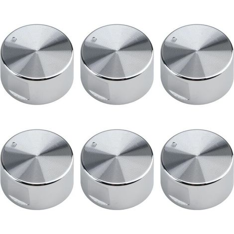Bouton pour Réchaud à Gaz. Ensemble de 6 Boutons de Commande de Réchaud à Gaz Universels de 6mm de Diamètre. Boutons de Réglage Universels. pour Four. Cuisinière et Plaques Chauffantes (1/5)