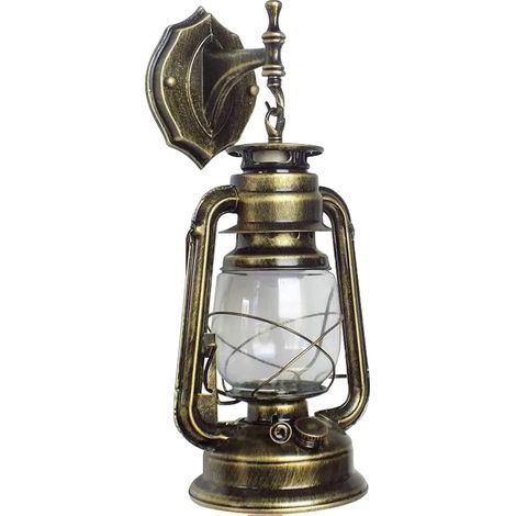 Wandleuchte, Vintage-Design, Innen- und Außenbereich, grün (1/2)
