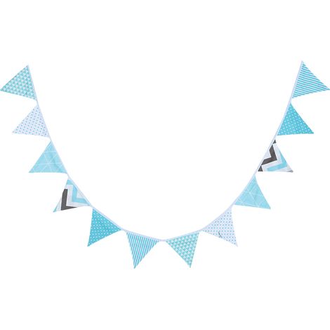 Guirlande De Drapeaux 3m Double Face Multicolore Pour Mariage Fête Jardin Décoration Extérieure Lot De 1 (1/5)