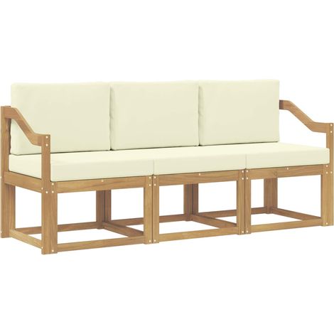 Conjunto de sofás de exterior 3 uds. vidaXL (1/5)