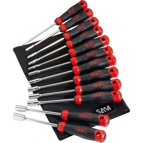 Jeu de tournevis à douille SAM 3,5 mm, 4 mm, 5,5 mm, 5 mm, 6 mm, 7 mm, 8 mm, 9 mm, 10 mm, 11 mm, 12 mm, 13 mm ( Prix pour 1 )