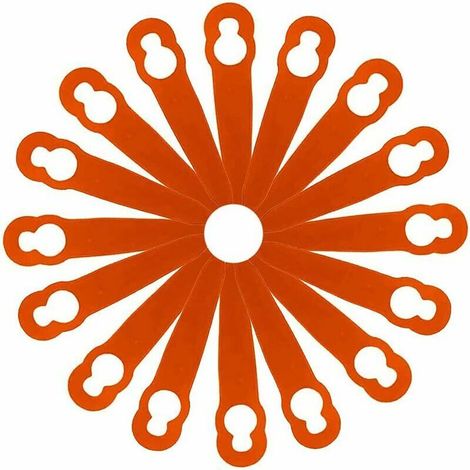 100 pièces accessoires de lames en plastique de remplacement pour STIHL Polycut 2-2 FSA 45 tondeuse à gazon coupe-herbe (1/5)
