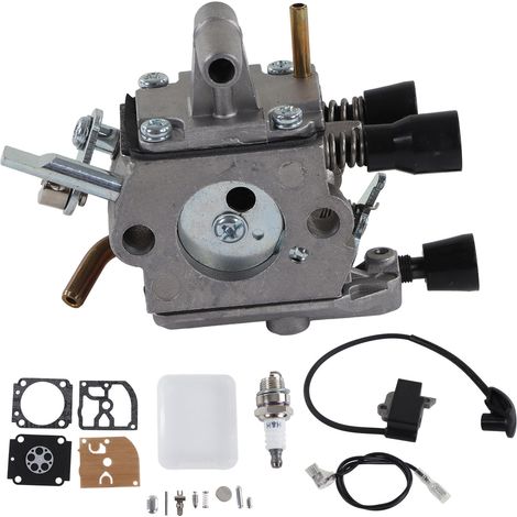 Kit d'allumage (carburateur, bobine, bougie) pour débroussailleuses STIHL FS120 R, FS200, TS200, FS250, FS250R, FS300, FS350 (1/5)