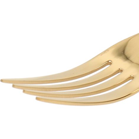 Ensemble de couverts de table style nordique en acier inoxydable (couteau, fourchette, cuillère), rose et or. (1/5)