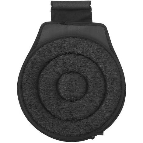 Coussin pivotant pour siège auto, tapis de siège auto, coussin de siège auto rotatif pour femmes âgées-43.00X38.00X1.00CM-Black (1/4)