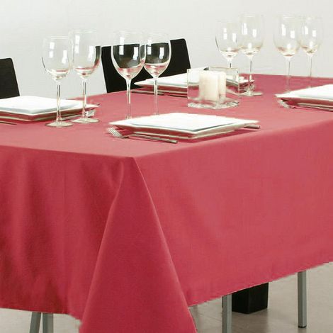 Tovaglia nataliza da 250 x 145 cm, decorazione in plastica, tinta unita -Bianco e Oro (1/4)