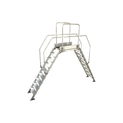Pasarela de aluminio con escalera  carga máx total 200 kg  9