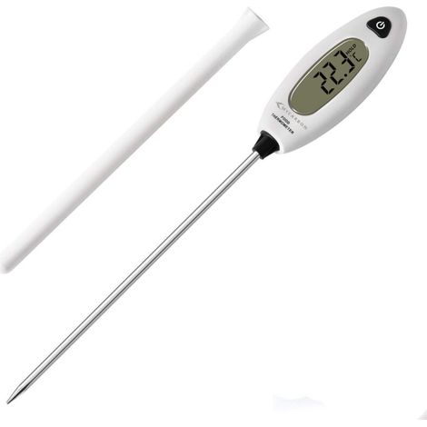 BEBUSINGOTO Thermomètre de Cuisine Cadeau Hommes Femmes Noël Utile Thermomètre de Cuisine Numérique Sonde Thermomètre Alimentaire Thermomètre à Lecture Instantanée Bolognaise Pâtisserie (1 paquet) (1/5)