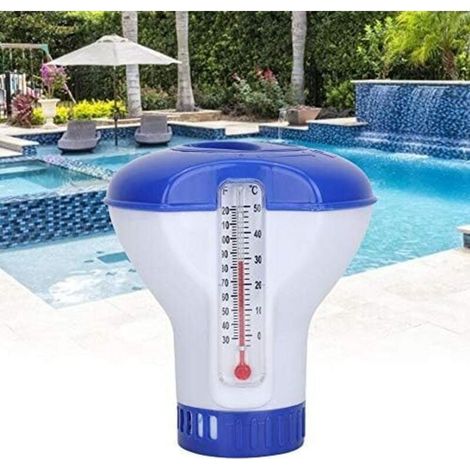 Distributeur Flottant de Chlore de 12,7 cm,Distributeur de Comprimés de Chlore, Flotteur Chimique Réglable pour Piscine Intérieure et Extérieure,OUYLAF (1/4)