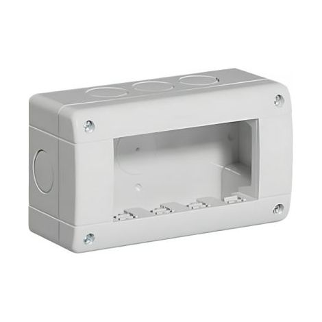 Mapam custodia IDROBOX 4 moduli IP40 compatibile serie Bticino LIVING LIGHT - ART-A8104-BI