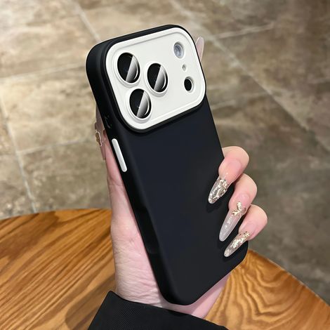 Étui pour appareil photo (iPhone Air noir), en silicone souple mat antichoc (1/5)