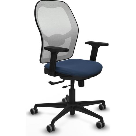 Sedia ufficio piqueras y crespo Jorquera blu navy pelle sintetica (1/2)
