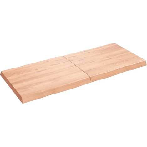 Dessus de table Dessus de bureau Plateau de table bois massif traité bordure assortie (1/5)