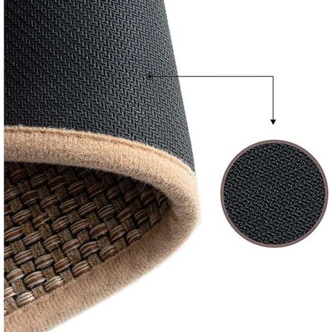 Tapis de cuisine en sisal lavable et antidérapant, tapis de salle à manger, tapis de bain en caoutchouc naturel (44 x 120 cm) (1/4)