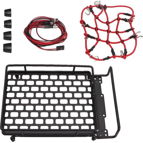 Support de toit LED réaliste pour voiture RC 1/10, éclairage léger avec design losange, compatible 1/12 et 1/14. (1/5)
