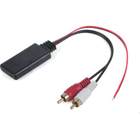 Adaptateur Bluetooth 5.0 sans fil 2 RCA – Câble auxiliaire AUX pour autoradio – Montage universel compatible véhicules (1/5)