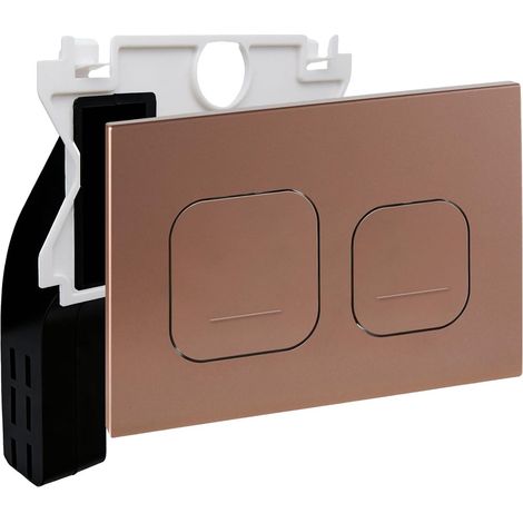 Plaque Commande WC Mat Pour Geberit Duofix Sigma/Delta Bronze (1/5)