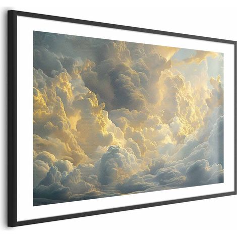 Plakat – Der letzte Atemzug des Tages: Wolken, erleuchtet vom Abendrot (1/4)