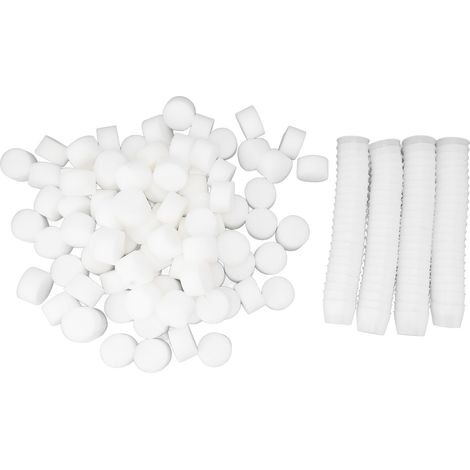 100 ensemble de paniers de culture hydroponique éponges plantation circulaire croissance des plantes blanc