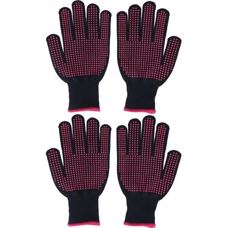 paires de gants anti-coupures pour la cuisine, le jardinage et la sculpture sur bois - Rose - 25 cm (1/5)