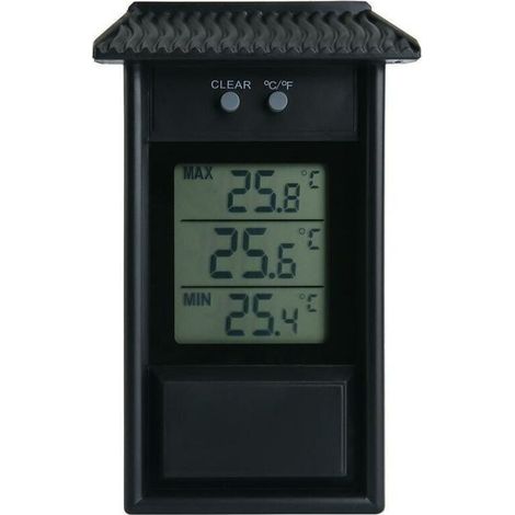 Thermomètre Électronique Extérieur Thermomètre Extérieur Thermohygromètre Électronique Étanche Réfrigérateur Thermomètre Taille Température Valeur Mémoire Fonction 13.2x8x3 (Cm) Noir 1pc