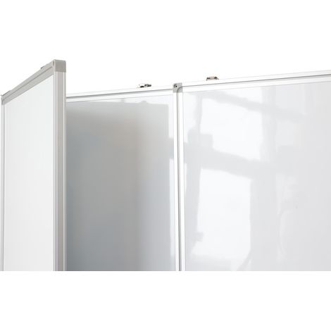 Tableau blanc multi-segments/pliable - acier laqué - 60x90cm - 5 faces (1/4)