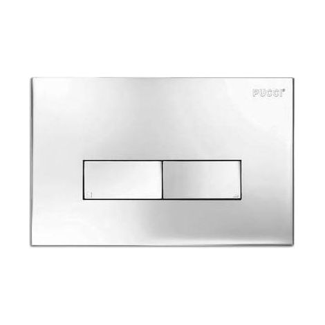 PLAQUE POUR CASSETTE ENCASTRABLE PUCCI ECO AVEC CADRE Dimensions : Chrome