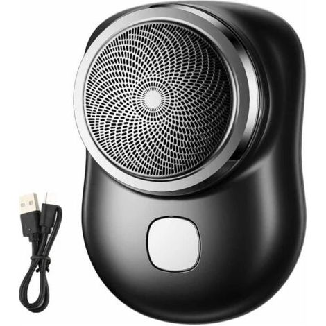 Afeitadora eléctrica para hombre, afeitadora eléctrica recargable, recortadora de barba para hombre, afeitadora de precisión con láminas (1/4)