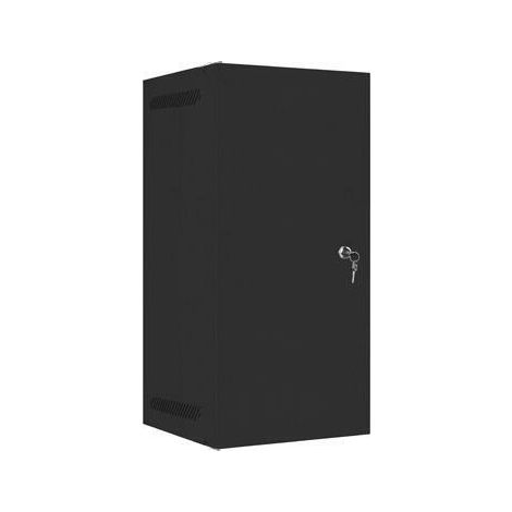 ARMARIO LANBERG MURAL RACK 10 12U/280X310 FLAT PACK NEGRO PUERTA METAL (1/4)
