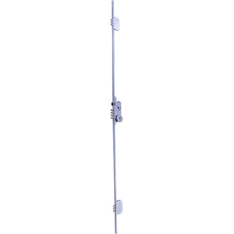 cerradura de embutir multipunto tesa 3p. acero niquelado. cilindro t60 incluido. escudo e300l incluido. altura 2028mm (1/2)