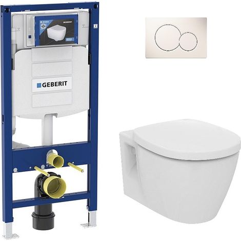 Pack Bati support Geberit et Pack combiné Ideal Standard Connect sans bride softclose (1/5)